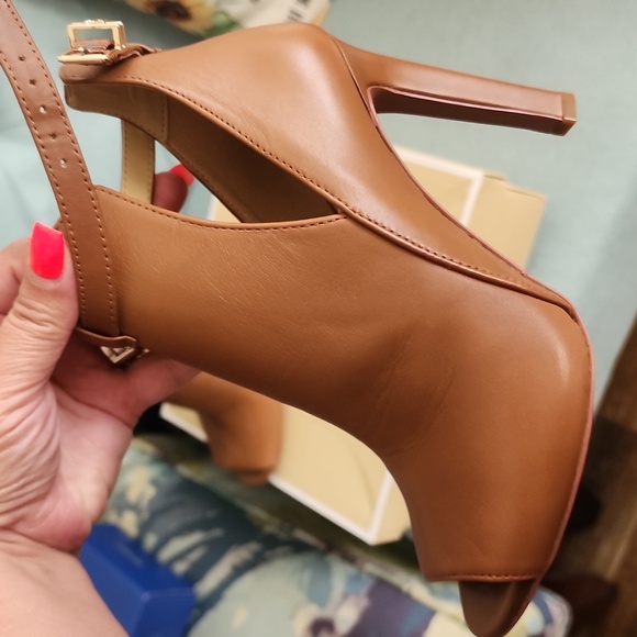 Michael Kors Lawson Leather Open-Toe Ankle Boot - Picture 2 of 4